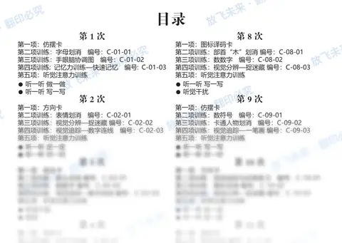 教案内页目录局部